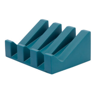 Silicone Soap Dish Holder Bath Room Accessories Small Gifts Ideas Self Draining Waterfall Drying Tra