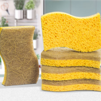 Natural Cellulose Eco Friendly Kitchen Dish Cleaning Biodegradable Wood Pulp Coconut Sisal Sponge