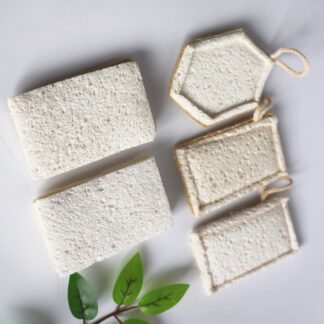 Double Size Natural Sisal Cellulose Washing Sponge Kitchen Cleaning Tool