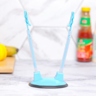 Baggy Rack Holder for Food Prep Plastic Freezer Bag Reusable Food Storage Bags Clip Adjustable Zipl