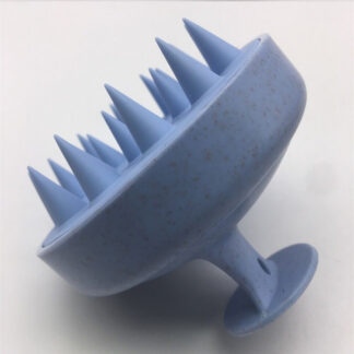 Private Logo Eco Friendly Wheat Straw Silicone Scalp Massager Shampoo Brush for Hair Growth Head Mas